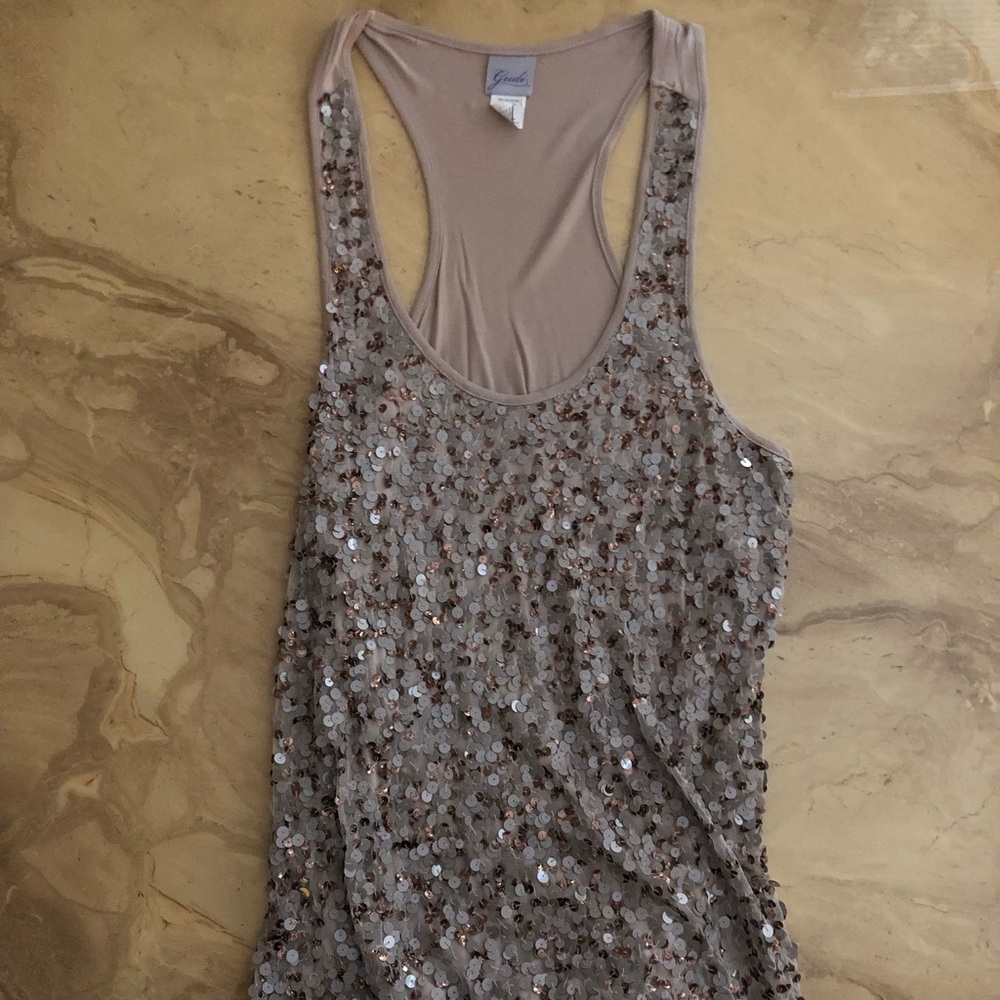 Victoria Secret Gudi Sequin Tank Top - Sz L